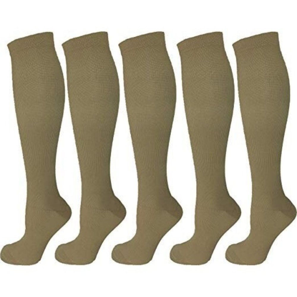 Swell Relief 5 Pair Graduated Compression Socks Pe